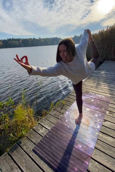 Travel Yoga Mat Galaxy, Foldable Yoga Mat