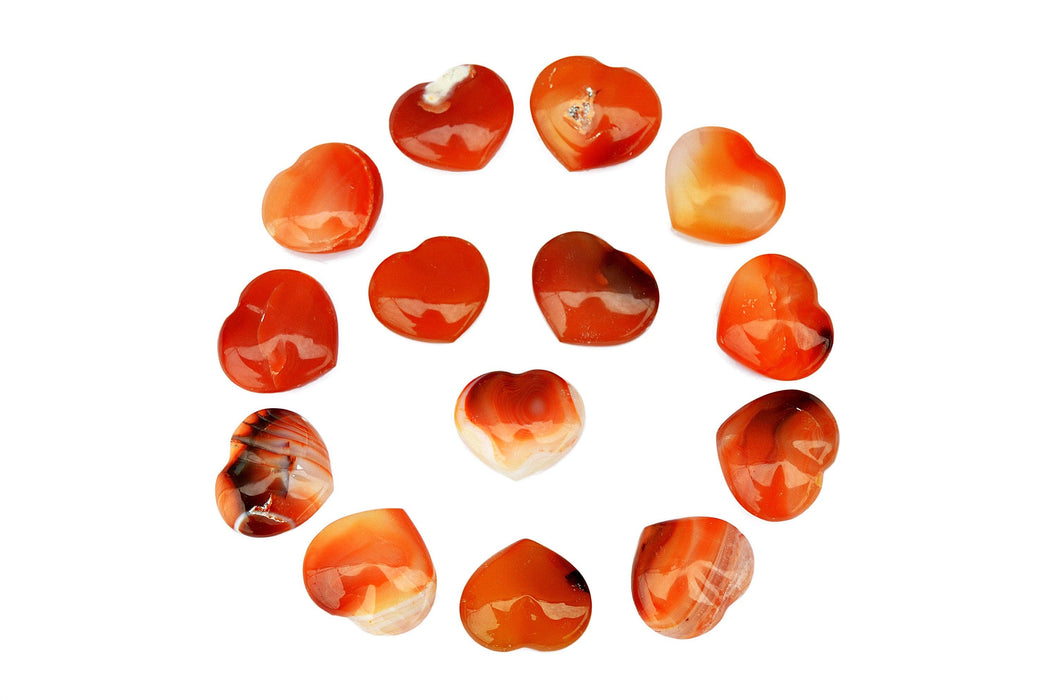 Carnelian heart (30mm)