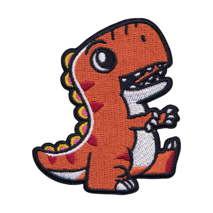 Cute Orange T-Rex – kangasmerkki