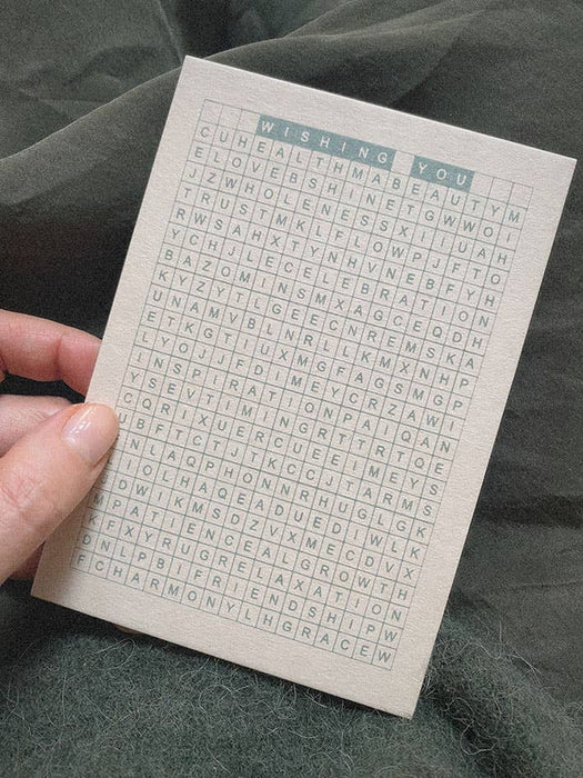 WISHING YOU...  - POSTIKORTTI- WORDSEARCH QUIZ