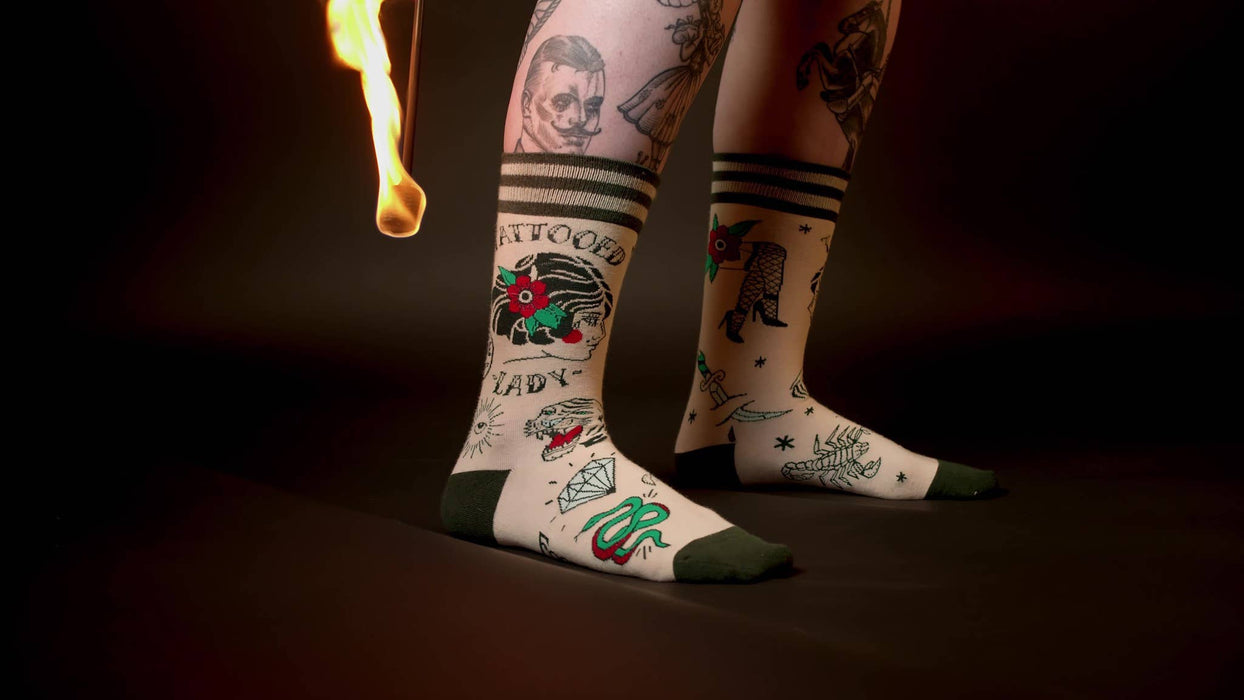 Tattooed Lady Socks - FootClothes