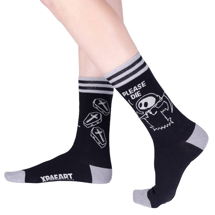 Please Die Crew Socks - sukat - FootClothes