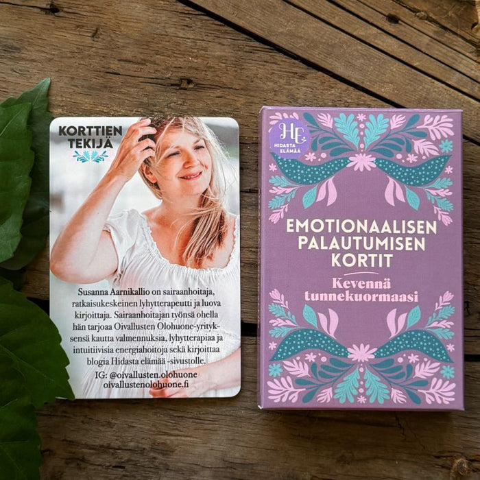 Emotionaalisen palautumisen kortit - Kevennä tunnekuormaasi - Susanna Aarnikallio