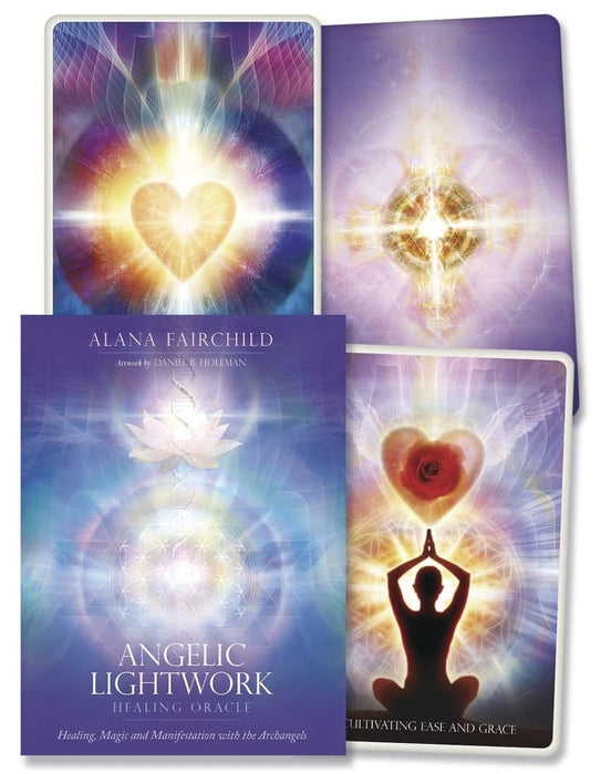 Angelic Lightwork Healing Oracle: Healing, Magic and Manifestation with the Archangels - 44 full colour cards with gold edgin -  Alana Fairchild