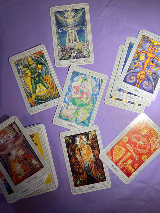 Thoth Tarot 3 Magus (suomenkielinen pakka) - Crowley Aleister (Preloved/Käytetty)(VTG90, OOP)