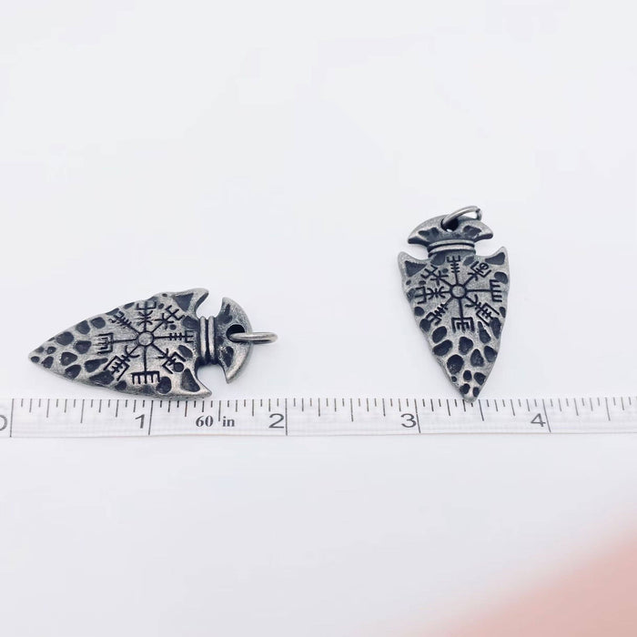 Viikinkikompassi-riipus – ruostumatonta terästä