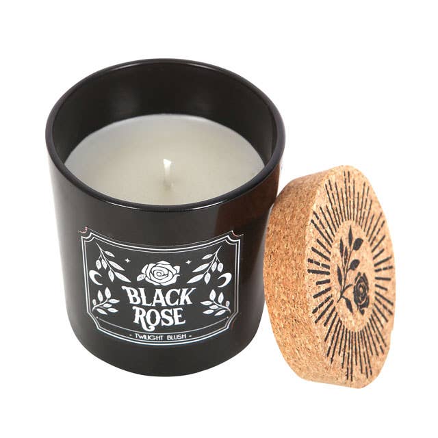Black Rose Twilight Blush Gothic kynttilä