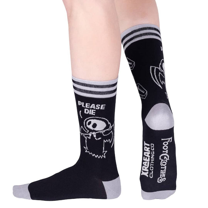 Please Die Crew Socks - sukat - FootClothes