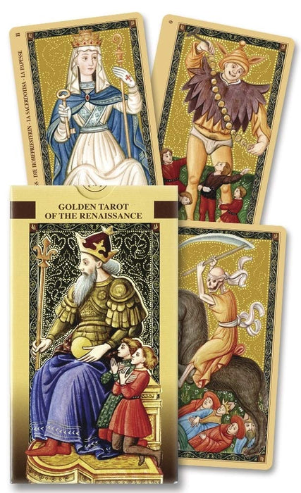 Golden Tarot of the Renaissance: Estensi Tarot - Bert Giordano (Preloved/Käytetty)
