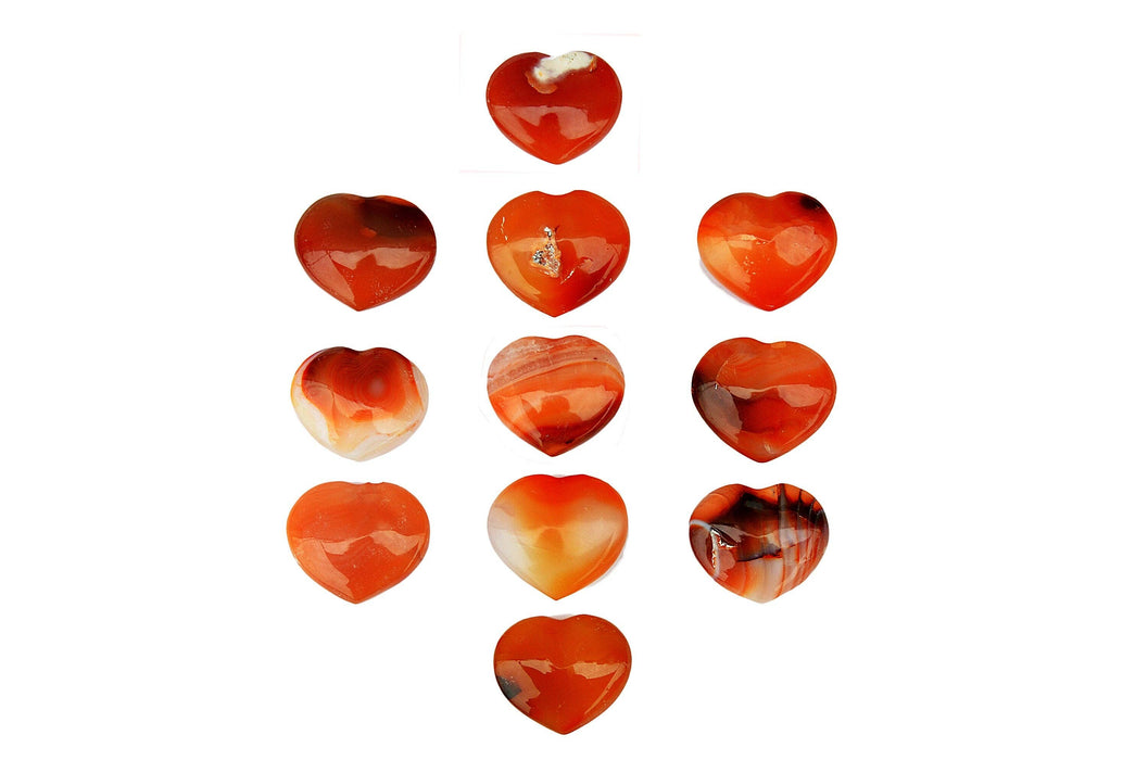 Carnelian heart (30mm)