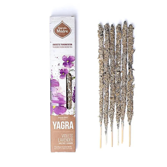 Yagra Violets & Lavender suitsuketikut - Sagrada Madre