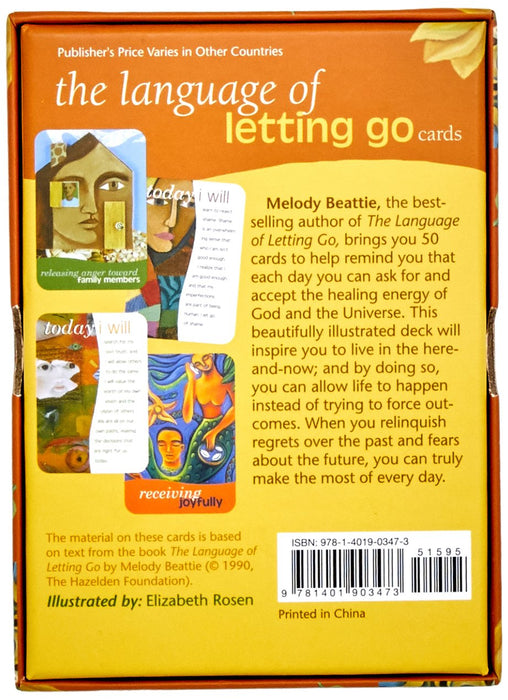 The Language of Letting Go cards - Melody Beattie