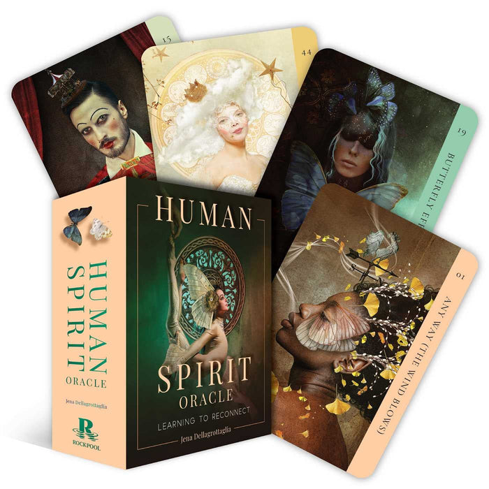 Human Spirit Oracle: Learning to Reconnect (44 Gilded Cards with 128 Full-Color Guidebook) - Jena Dellagrottaglia