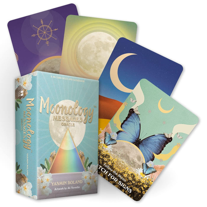 Moonology™ Messages Oracle: A 48-Card Deck and Guidebook - Yasmin Boland