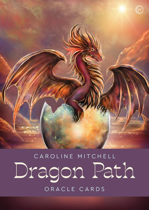 Dragon Path Oracle Cards: A 33 Card Deck & Guidebook - Caroline Mitchell (Preloved/Käytetty)
