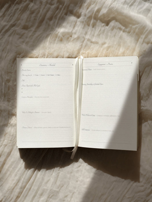 Inner Focus Linen Ritual Journal Edition III, Beige - St Soleil