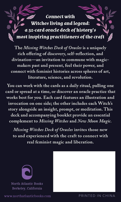 The Missing Witches Deck of Oracles: Feminist Ancestor Magic for Meditations, Divination, and Spellwork - Risa Dickens, Amy Torok