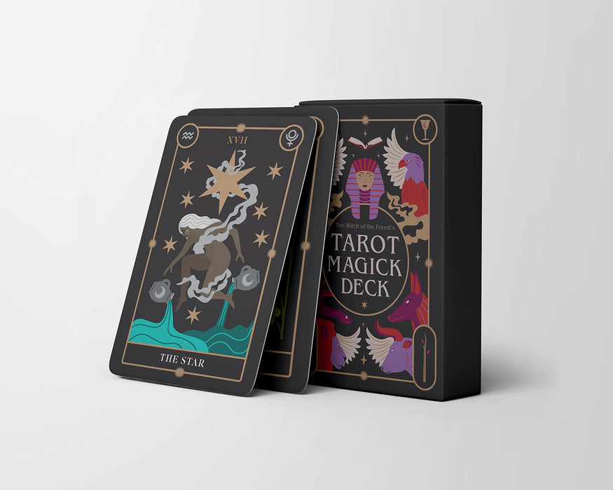 The Witch of the Forest's Tarot Magick Deck: 78 Cards and Instructional Guide (The Witch of the Forest's Guide to…) - Lindsay Squire, Viki Lester 