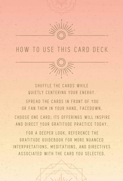 Gratitude: Inspirational Card Deck and Guidebook - Caitlin Scholl