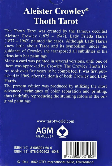 Thoth Tarot, Large Swiss Blue Box A 1986 (OOP RARE)(preloved käytetty)