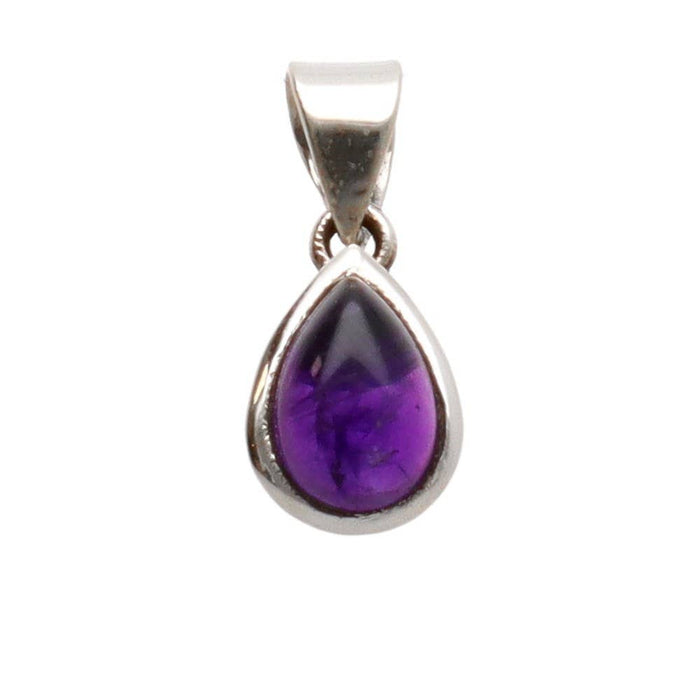 Bohemia amethyst pendant, 925 sterling silver