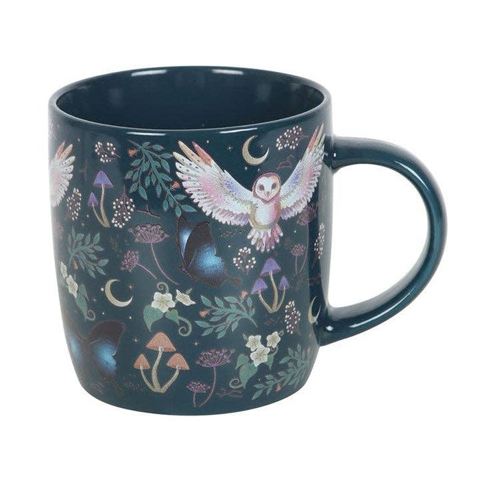 Night Flight Owl Print Mug -muki