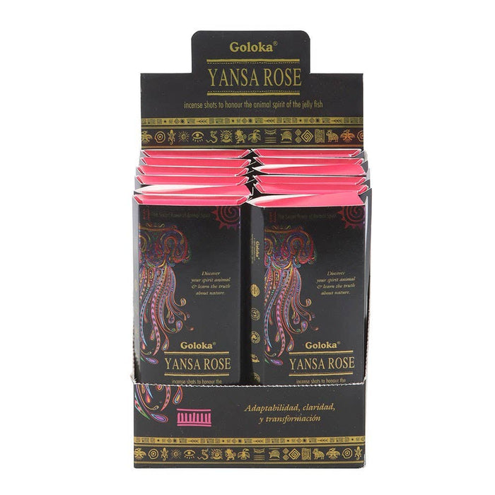 Goloka Animal Spirit Yansa Rose Incense Shots Pack