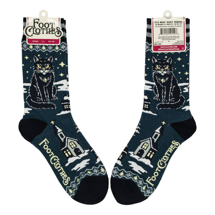 Yule Cat Crew Socks - sukat - FootClothes