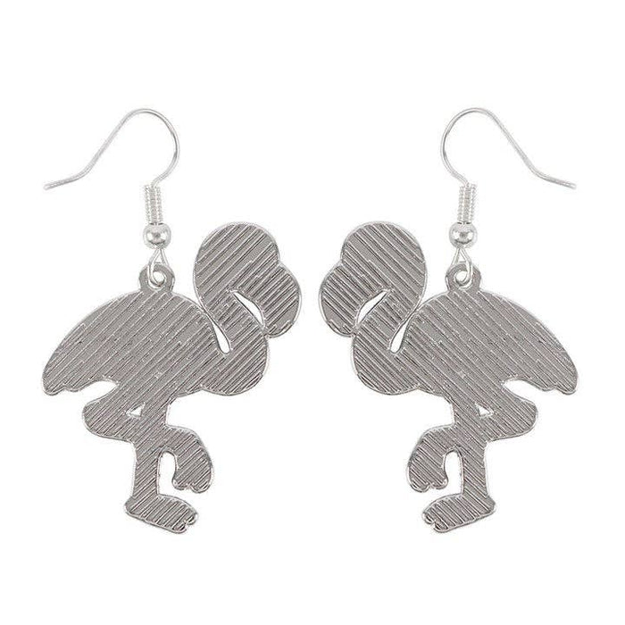 Flamin-goth Enamel Dangle Earrings - goottiflamingo-korvakorut  Flamingo