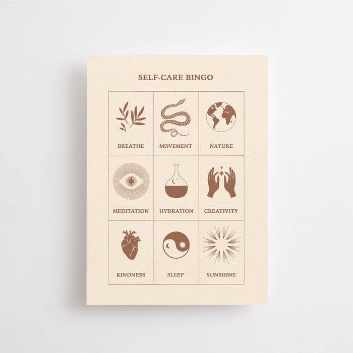 SELF-CARE BINGO  - POSTCARD -