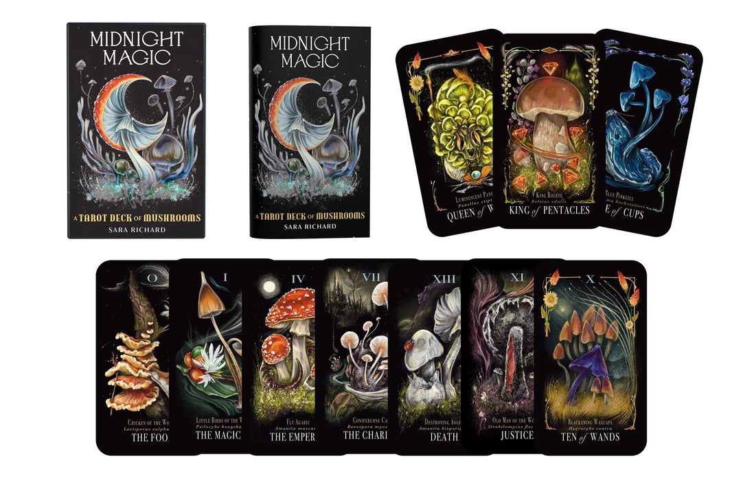 Midnight Magic : A Tarot Deck of Mushrooms - Sara Richard