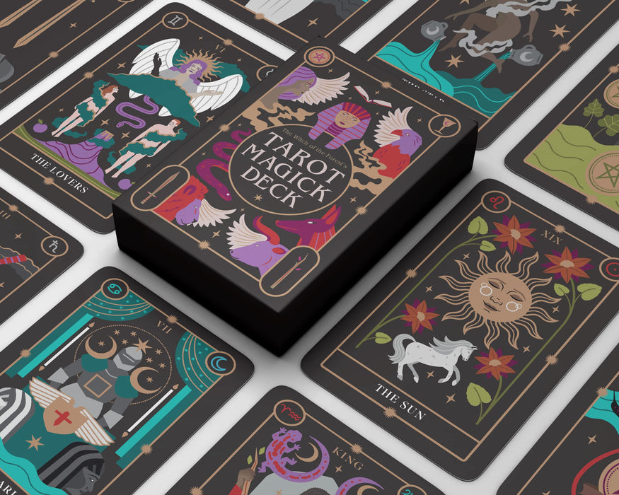 The Witch of the Forest's Tarot Magick Deck: 78 Cards and Instructional Guide (The Witch of the Forest's Guide to…) - Lindsay Squire, Viki Lester 