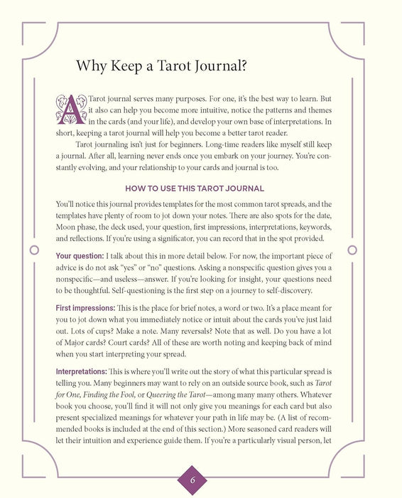 The Weiser Tarot Journal: Guidance and Practice - Theresa Reed