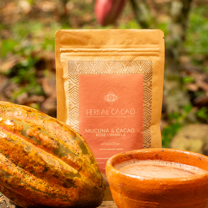 Pasion Mucuna & Cacao Rose+Vanilla  - Herbal Cacao 500g