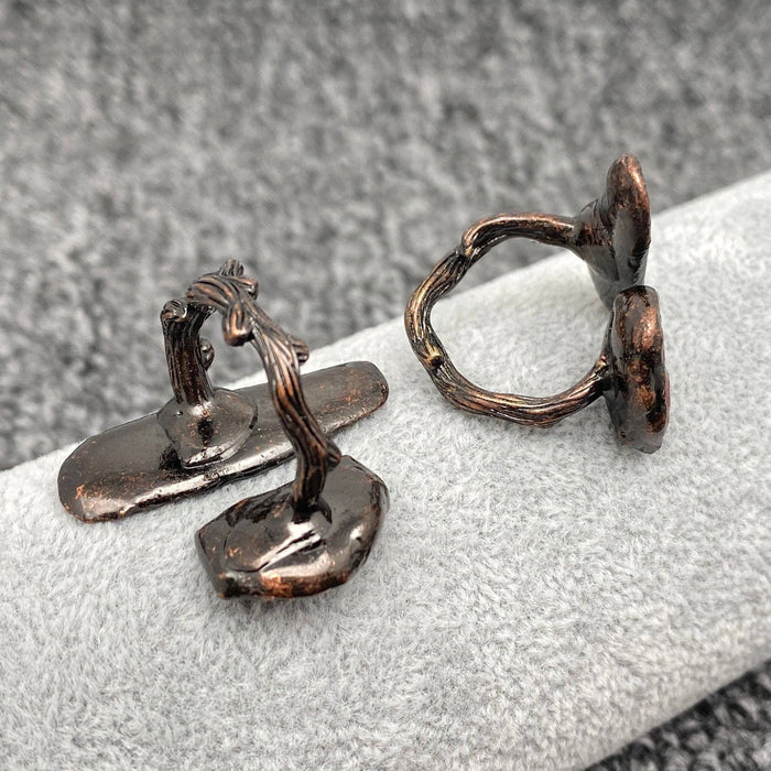 Rubiini & Kyaniitti Vintage säädettävä sormus