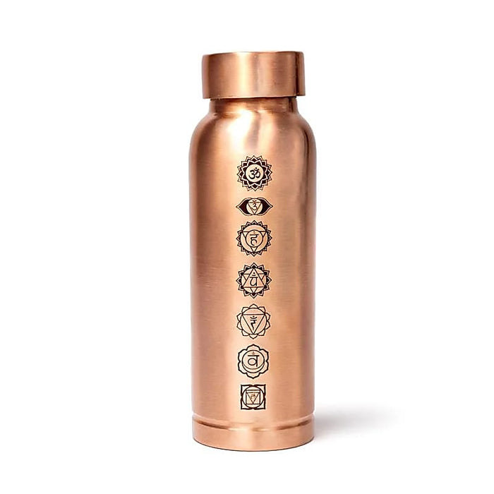 Kuparinen juomapullo chakra kuviolla (500ml)