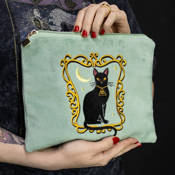Duchess Shadowfloof's Mew World Order Velvet Cosmetics Bag - samettinen kosmetiikkapussi - FootClothes