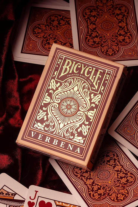 Bicycle Verbena Floral Premium Playing Cards, Gold Foil