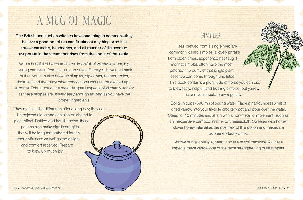 Wiccan Teas & Brews : Recipes for Magical Drinks, Essences, and Tinctures - Cerridwen Greenleaf
