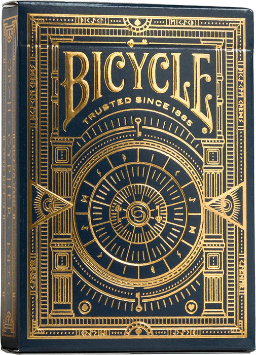 Bicycle Cypher Premium Black Playing Cards, Gold Foil