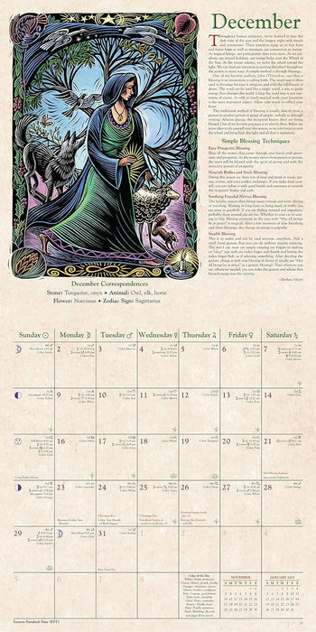 Llewellyn's Witches'  seinäkalenteri 2024
