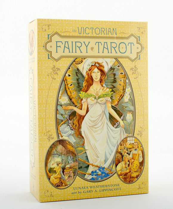 The Victorian Fairy Tarot - Lunaea Weatherstone,  Gary A. Lippincott (Preloved/Käytetty, OOP, RARE!)