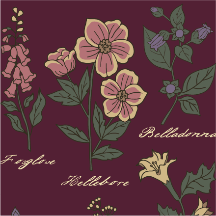 Baneful Botany Ankle Socks - nilkkasukat - FootClothes