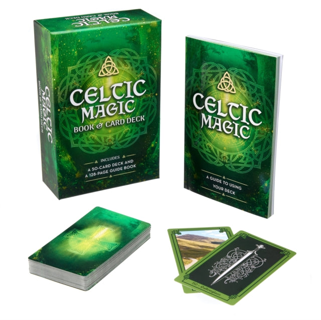 Celtic Magic Book & Card Deck : Includes a 50-Card Deck and a 128-Page Guide Book - Marie Bruce