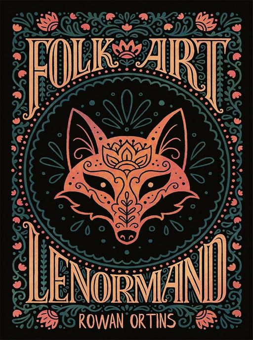 Folk Art Lenormand: Colorful 39-Card Divination Deck with 3 Extra Cards, 96-Page Illustrated Guidebook, Instructions for Learning to Read with Lenormand Cards cover image