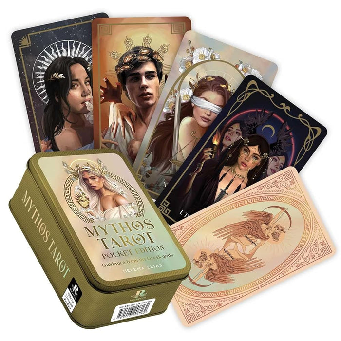 Mythos Tarot Pocket Tin Edition: Guidance from the Greek Gods cover image