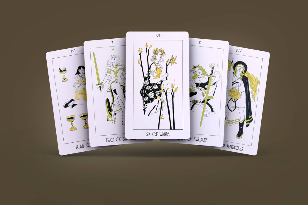 The Golden Path Tarot 78+2 Extra Cards Deck - Dark Synevyr (indie/import)