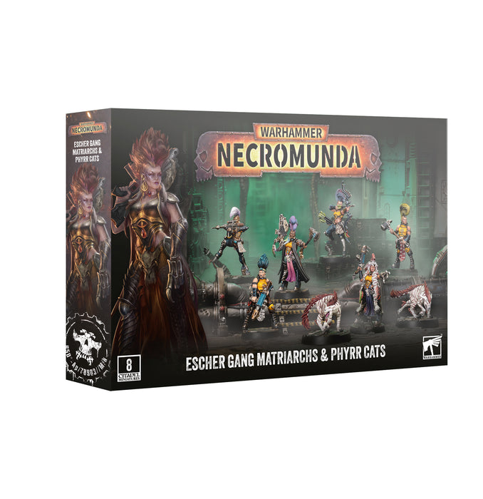 Necromunda Escher Gang Matriarchs and Phyrr Cats - Warhammer