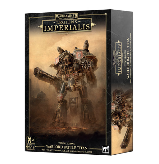 Warlord Battle Titan with Volkite Destructor and Macro Gatling Blaster - Warhammer