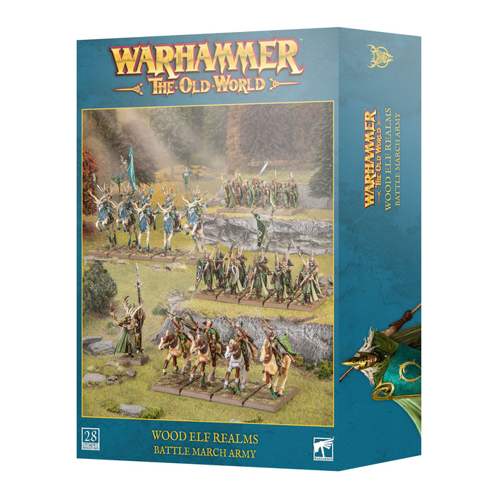 Warhammer the Old World Wood Elf Realms Battle March Army